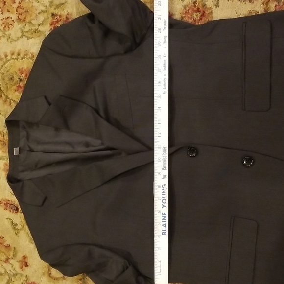 New 44R Charcoal Slim Dress Suit Jacket - Picture 10 of 11